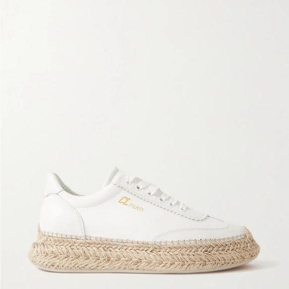 Christian Louboutin White Espadrille Sneakers - Picture 13 of 16